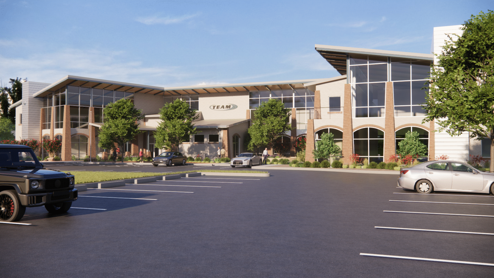 Alamo Team Headquarters Office Building Custom Commercial Creative Spaces Structural Dreams San Antonio Architect New Construction Interior Design New Build Ground Up Two Story