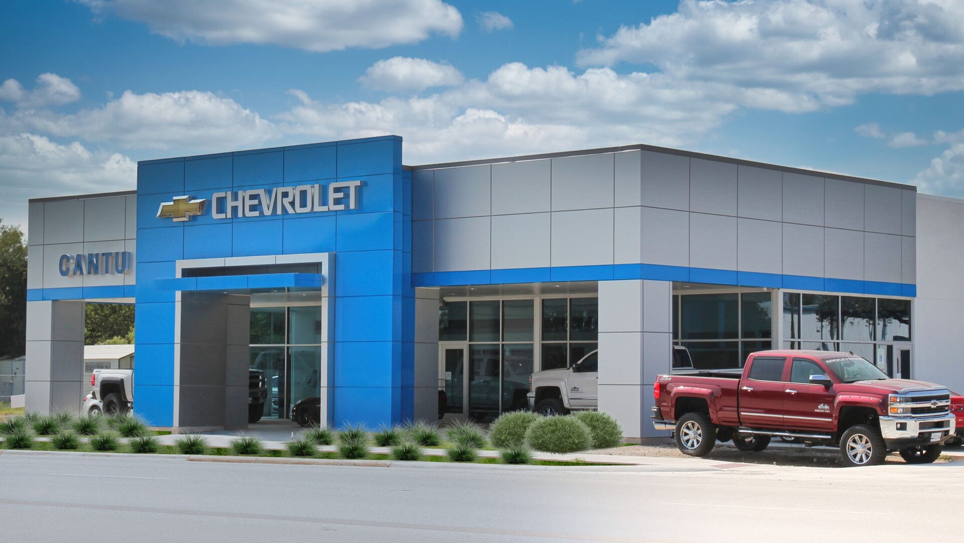 Cantu Chevrolet Car Dealership Automotive Project Management Architecture Designer New Car Used Car San Antonio Architect Commercial Project Interior Design Automotive Repair New Construction Auto Repair Shop