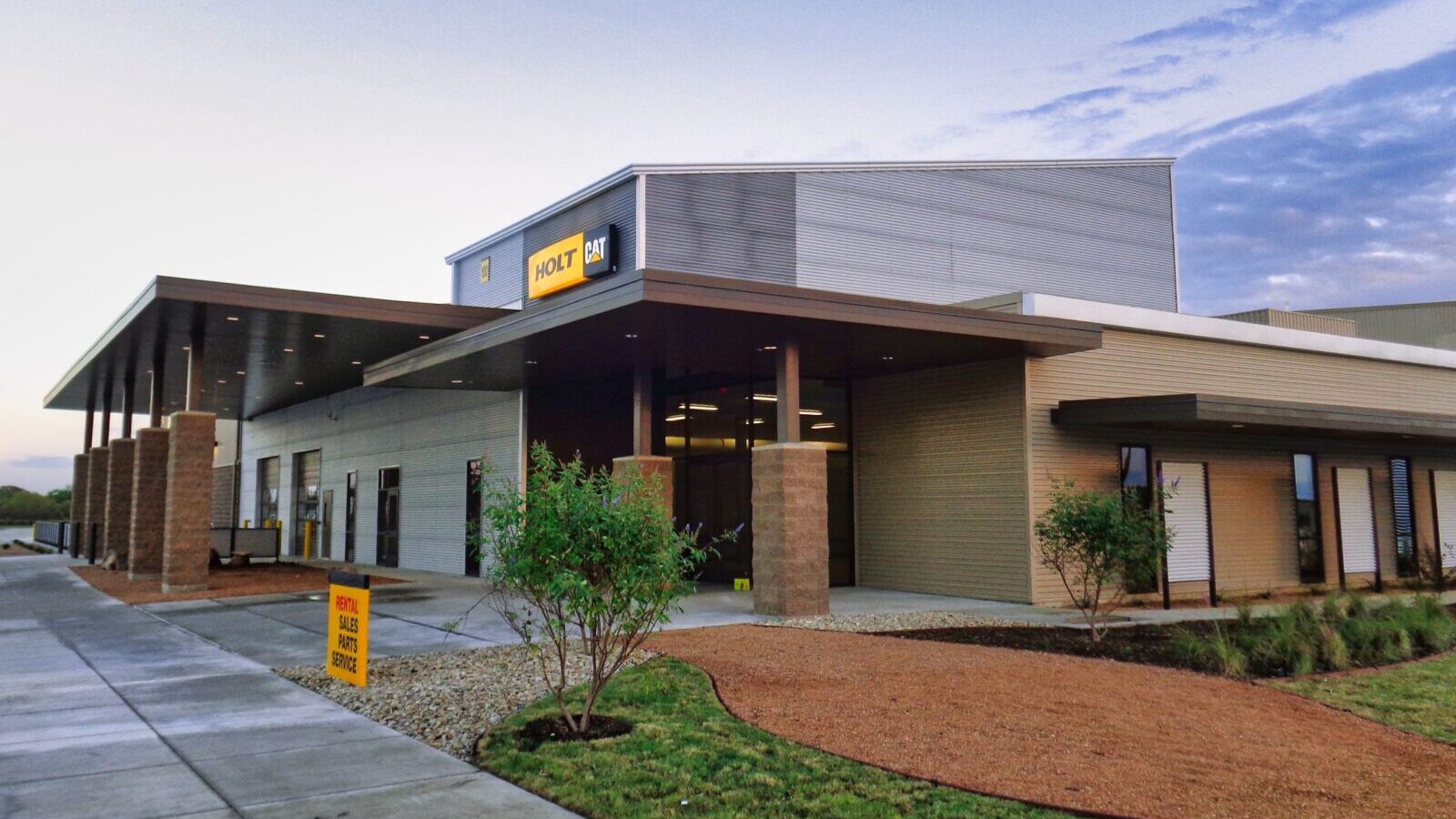 Holt Cat Little Elm Commercial Industrial 2 Heavy Equipment CMU Holt Sales New Construction San Antonio Architect Tractor Sales Parts Service Rental