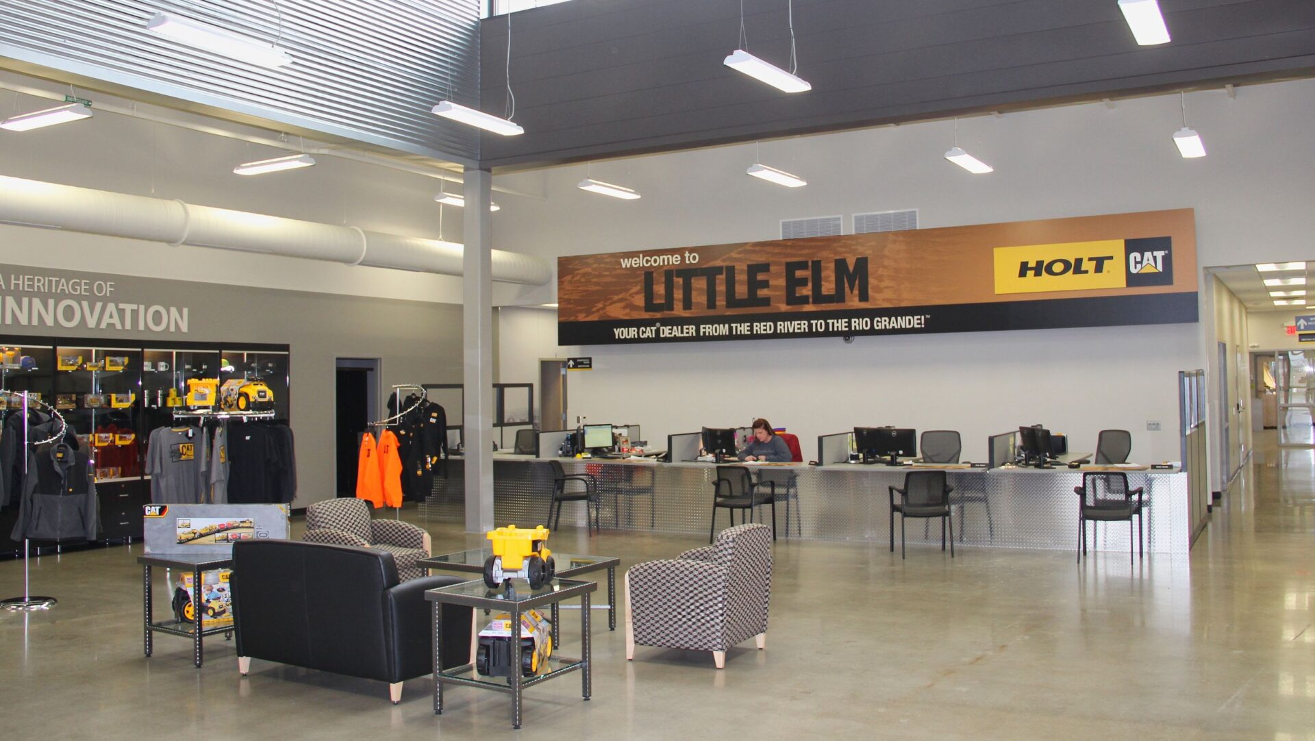 Holt Cat Little Elm Commercial Industrial 2 Heavy Equipment CMU Holt Sales New Construction San Antonio Architect Tractor Sales Parts Service Rental