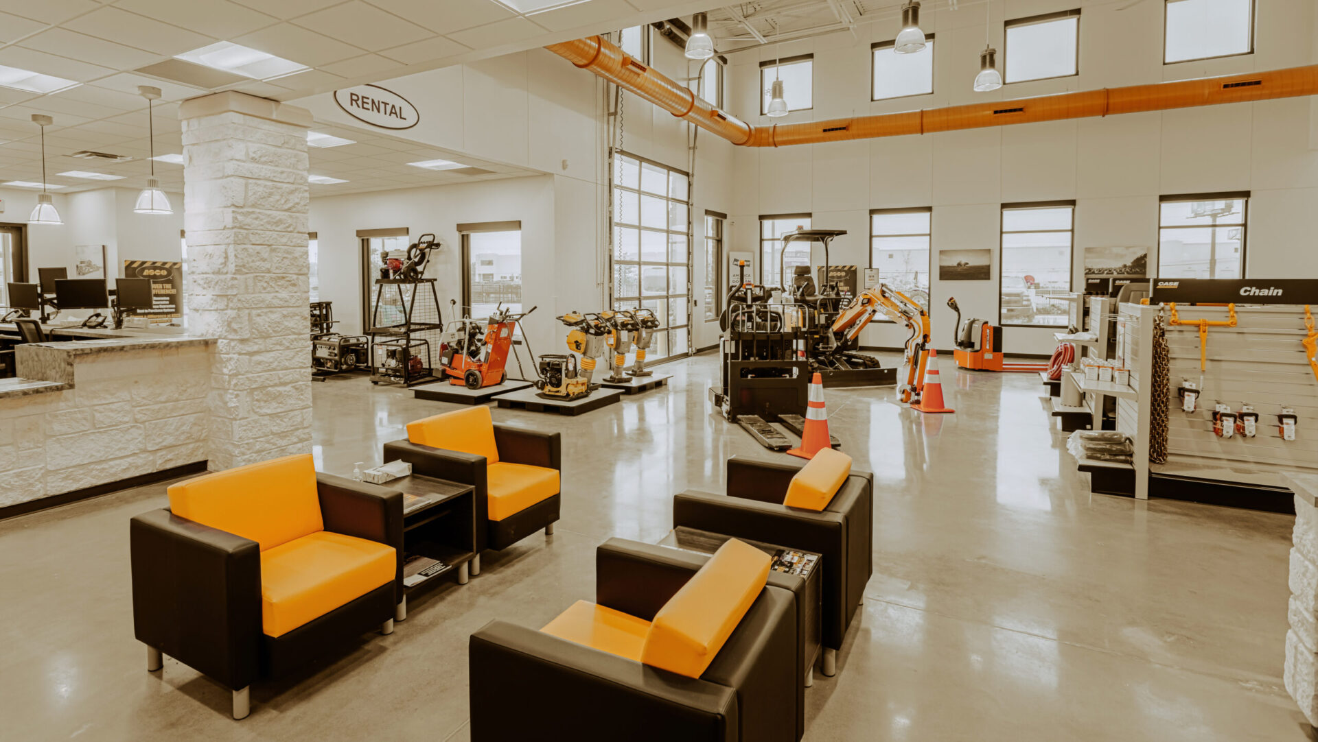 ASCO San Antonio Heavy Equipment Sales Service Facility Industrial Commercial Architect New Build Interior Design Warehouse