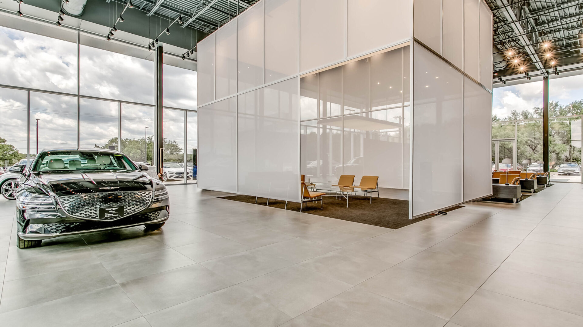 Genesis Car Dealership Automotive San Antonio Commercial New Build Architect Hyundai Auto Service Boerne Luxury Car Interior Design High End Auto Dealership New Commercial Construction Best San Antonio Architect Auto Service Center