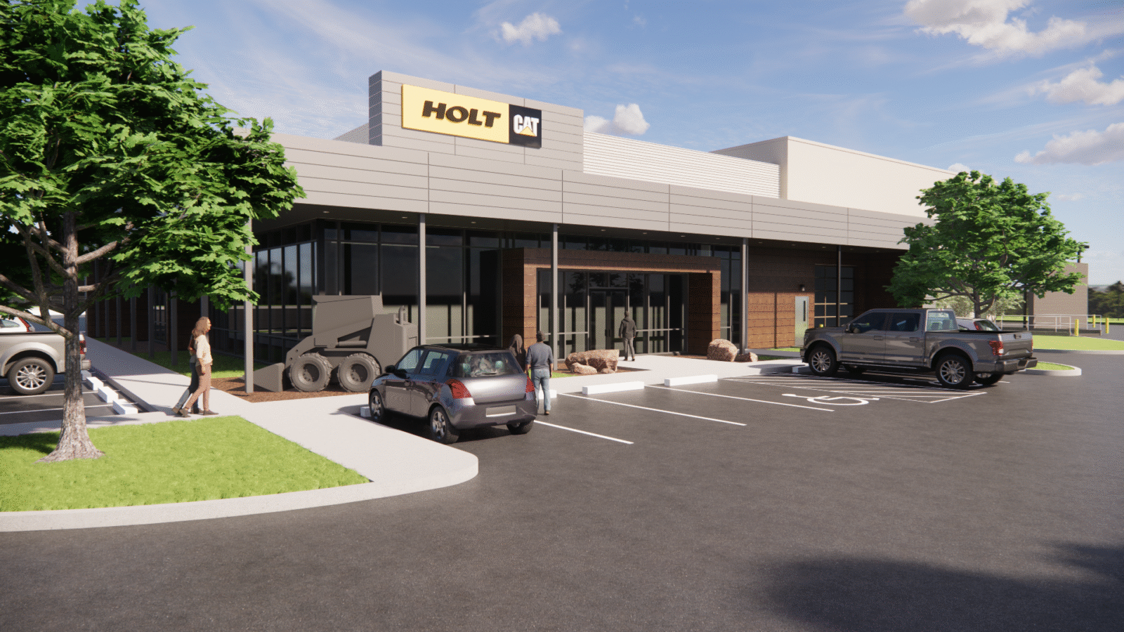 Holt CAT Tyler Industrial Rentals Heavy Equipment Commercial Architect Ground Up New Build Office Sales Service